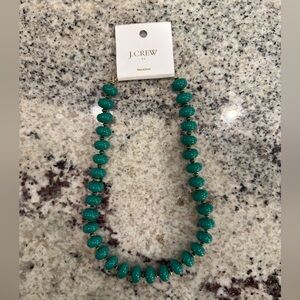 J.Crew Green Beaded Necklace NWT Chunky Emerald Strand Necklace